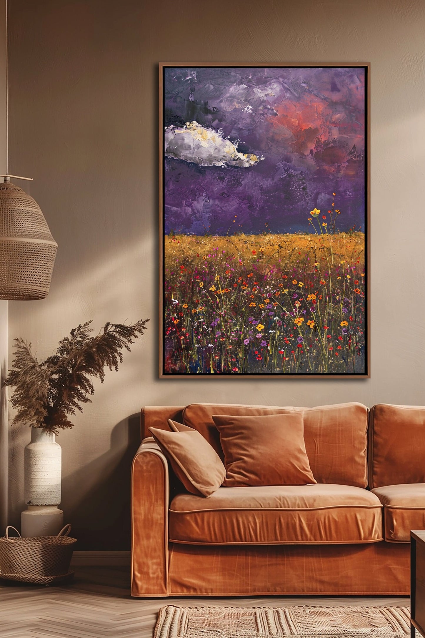 Spring Wildflowers Wall Art Set – Printable Boho Floral Poster Prints for Home Decor, Bedroom, Living Room