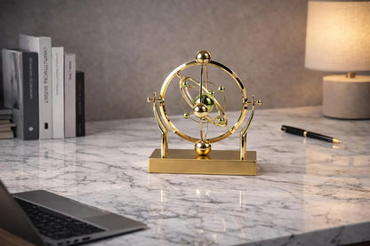 Celestial Desk Sculpture – Luxury Astronomical Desk Decor