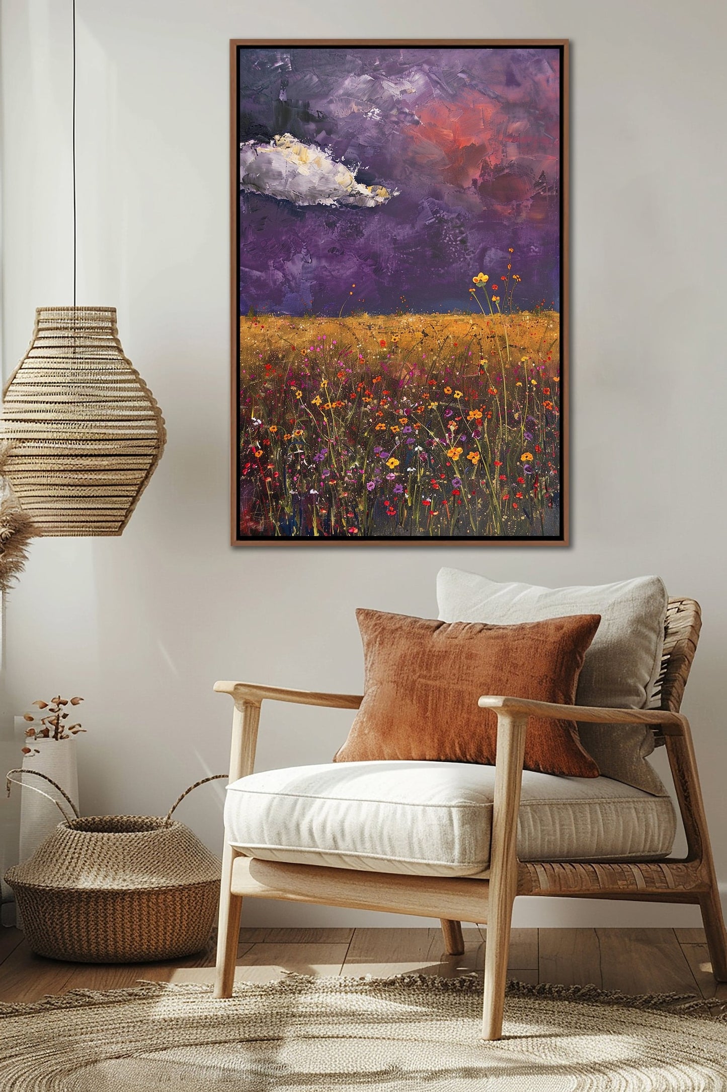 Spring Wildflowers Wall Art Set – Printable Boho Floral Poster Prints for Home Decor, Bedroom, Living Room
